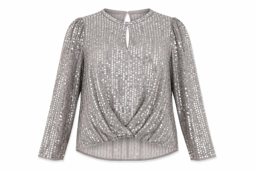 Womens UK Size 12 River Island Grey  Blouse