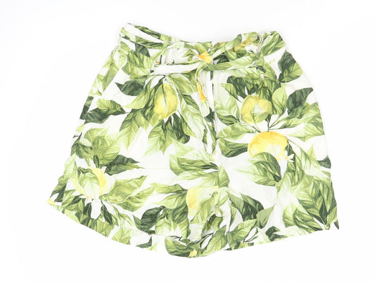 H&M Women’s Multicoloured Floral Shorts Size 14
