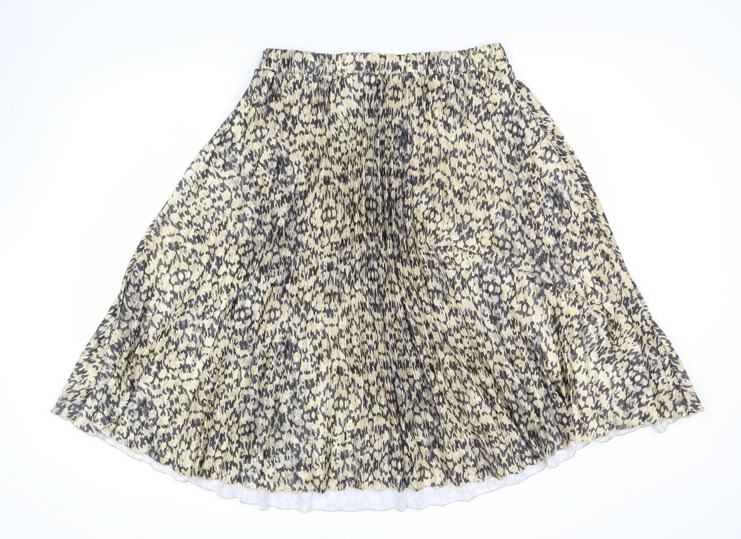 H&M Women's Multicoloured L A-Line Animal Print Skirt