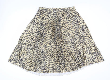 H&M Women's Multicoloured L A-Line Animal Print Skirt