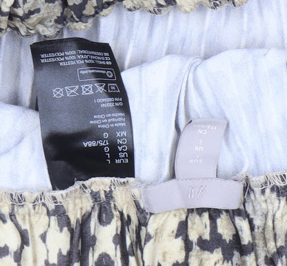 H&M Women's Multicoloured L A-Line Animal Print Skirt