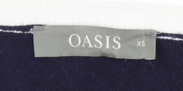Womens UK Size XS Oasis White Pullover Jumper
