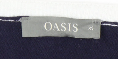 Womens UK Size XS Oasis White Pullover Jumper
