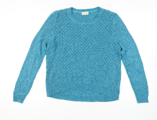 Womens UK Size 14 Marks and Spencer Blue Pullover Jumper