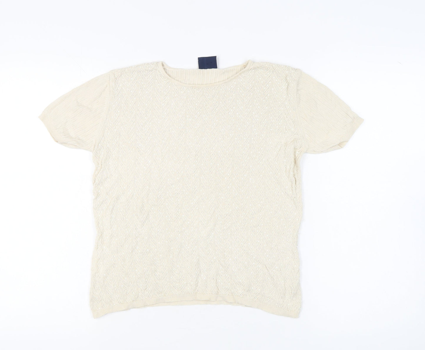 Alexon Women's Beige Silk Top, Size 16/18