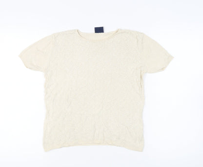 Alexon Women's Beige Silk Top, Size 16/18