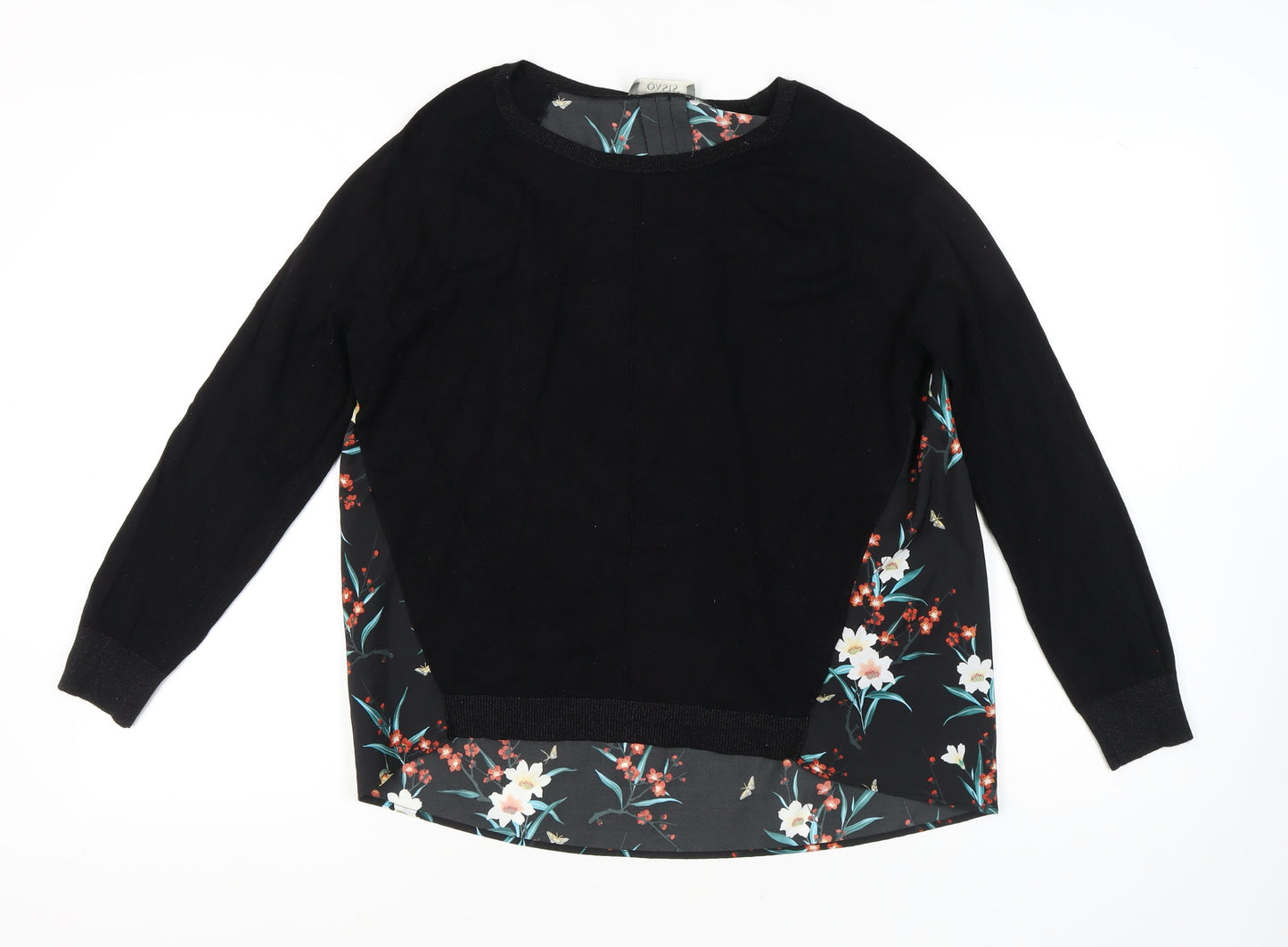 Womens UK Size L Oasis Black Pullover Jumper