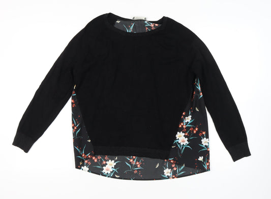 Womens UK Size L Oasis Black Pullover Jumper