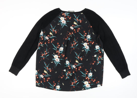 Womens UK Size L Oasis Black Pullover Jumper