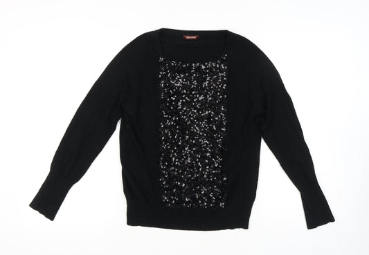 Womens UK Size 12 Savoir Black Pullover Jumper