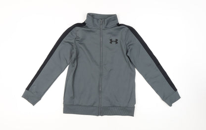 Under Armour Boys Medium Grey Full Zip Sweatshirt