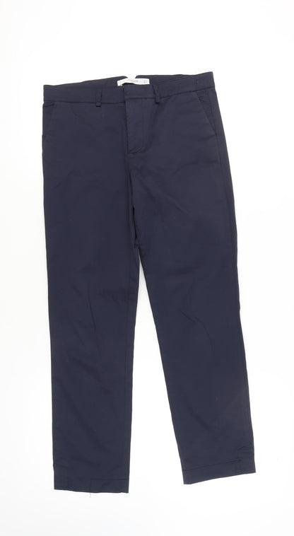 Mango Women's Blue Chino Trousers Size 8