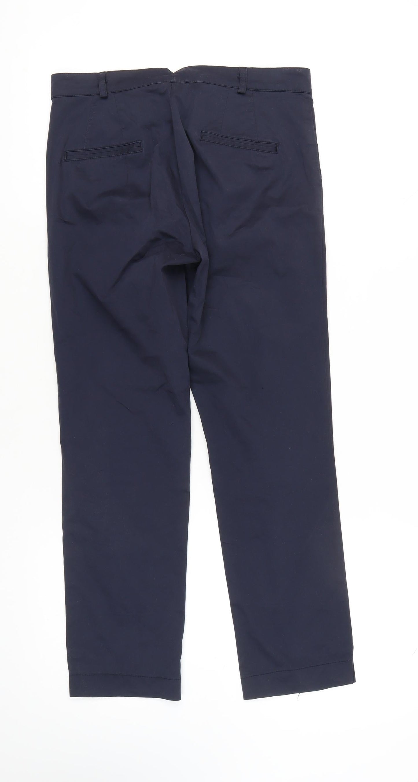 Mango Women's Blue Chino Trousers Size 8