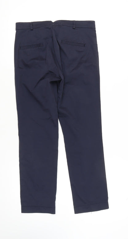 Mango Women's Blue Chino Trousers Size 8