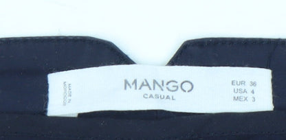 Mango Women's Blue Chino Trousers Size 8