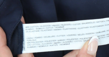 Mango Women's Blue Chino Trousers Size 8