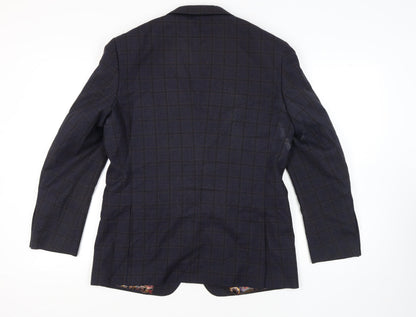 Mens UK Size 40 Skopes Regular Blue Suit Jacket