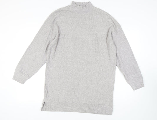 Womens UK Size L Bershka Grey Pullover Jumper