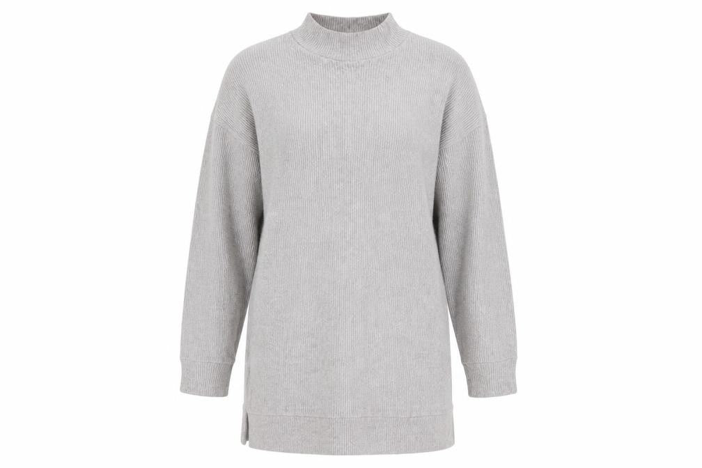 Womens UK Size L Bershka Grey Pullover Jumper