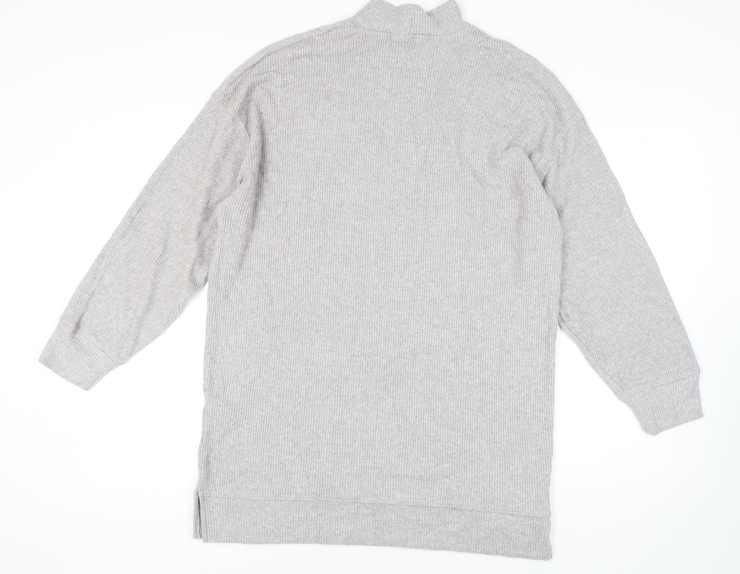 Womens UK Size L Bershka Grey Pullover Jumper
