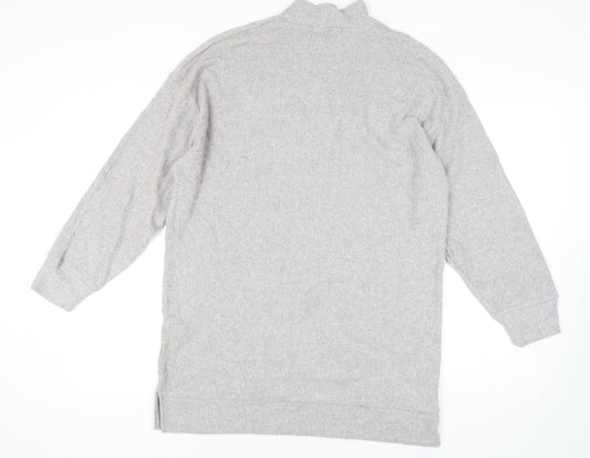 Womens UK Size L Bershka Grey Pullover Jumper