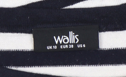Wallis Women's Multicoloured Striped Pullover - Size 10
