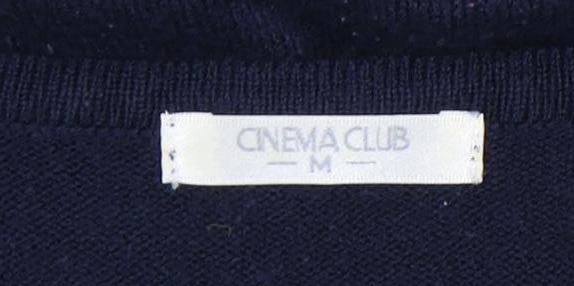 Cinema Club Women's Blue Striped Knit Dress