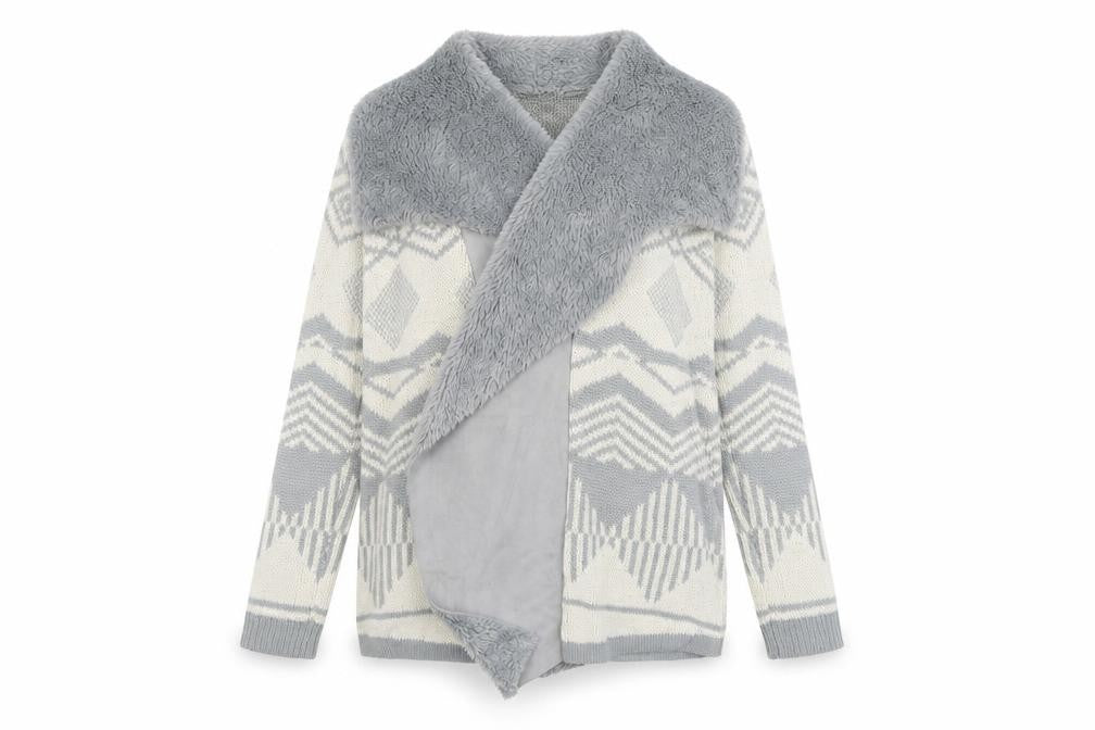 Womens UK Size M Oasis Grey Cardigan Jumper