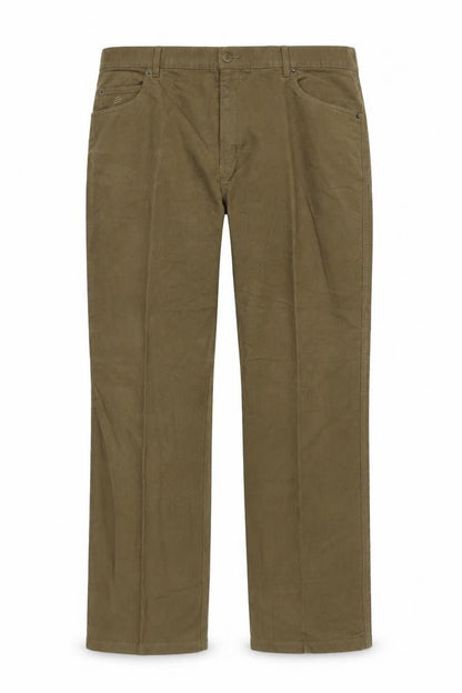 Mens UK Size 42R Harvey Parker Regular Fit Chino Brown Trousers