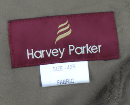 Harvey Parker Men's Brown Chino Trousers Size 42R