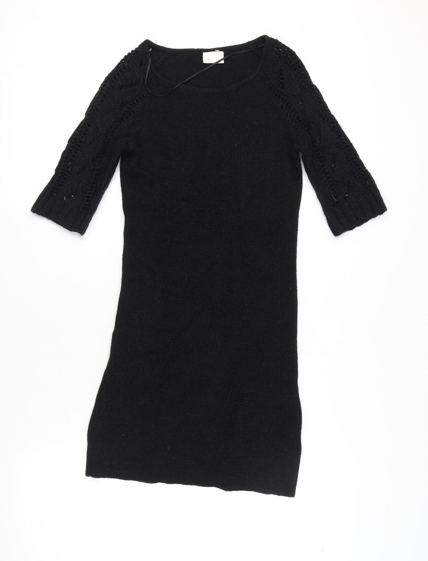 VILA Black Women's XS Knit Dress - Autumn Style