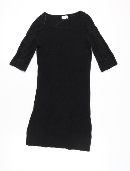 VILA Black Women's XS Knit Dress - Autumn Style
