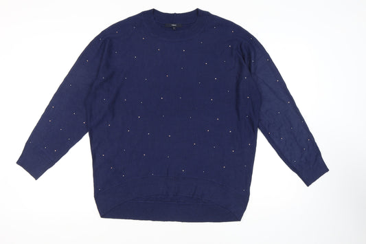 Womens UK Size M NEXT Blue Pullover Jumper
