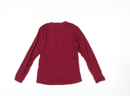 Regatta Girls Red Long Sleeve T-Shirt, 11-12 Years, Sequin Accent