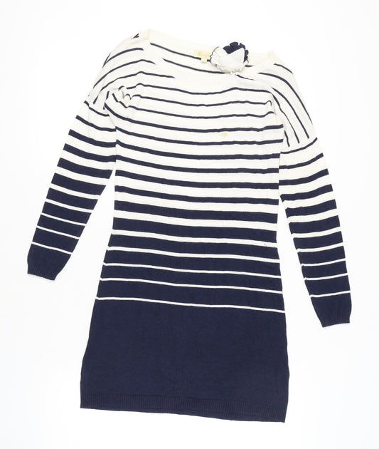 Monsoon Women's Striped Knit Jumper Dress, Small