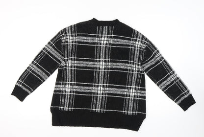 Womens UK Size M Marks and Spencer Black Pullover Jumper