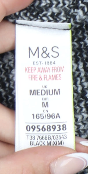 Womens UK Size M Marks and Spencer Black Pullover Jumper