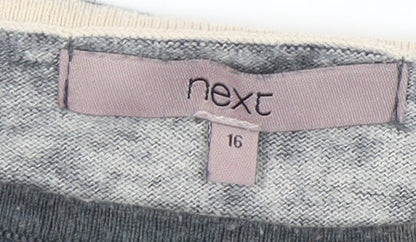 Womens UK Size 16 NEXT Grey Pullover Jumper