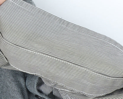 Next Men's Grey Henley Jumper, M, Casual Classic Knit