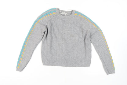 Womens UK Size M Pull&Bear Grey Pullover Jumper