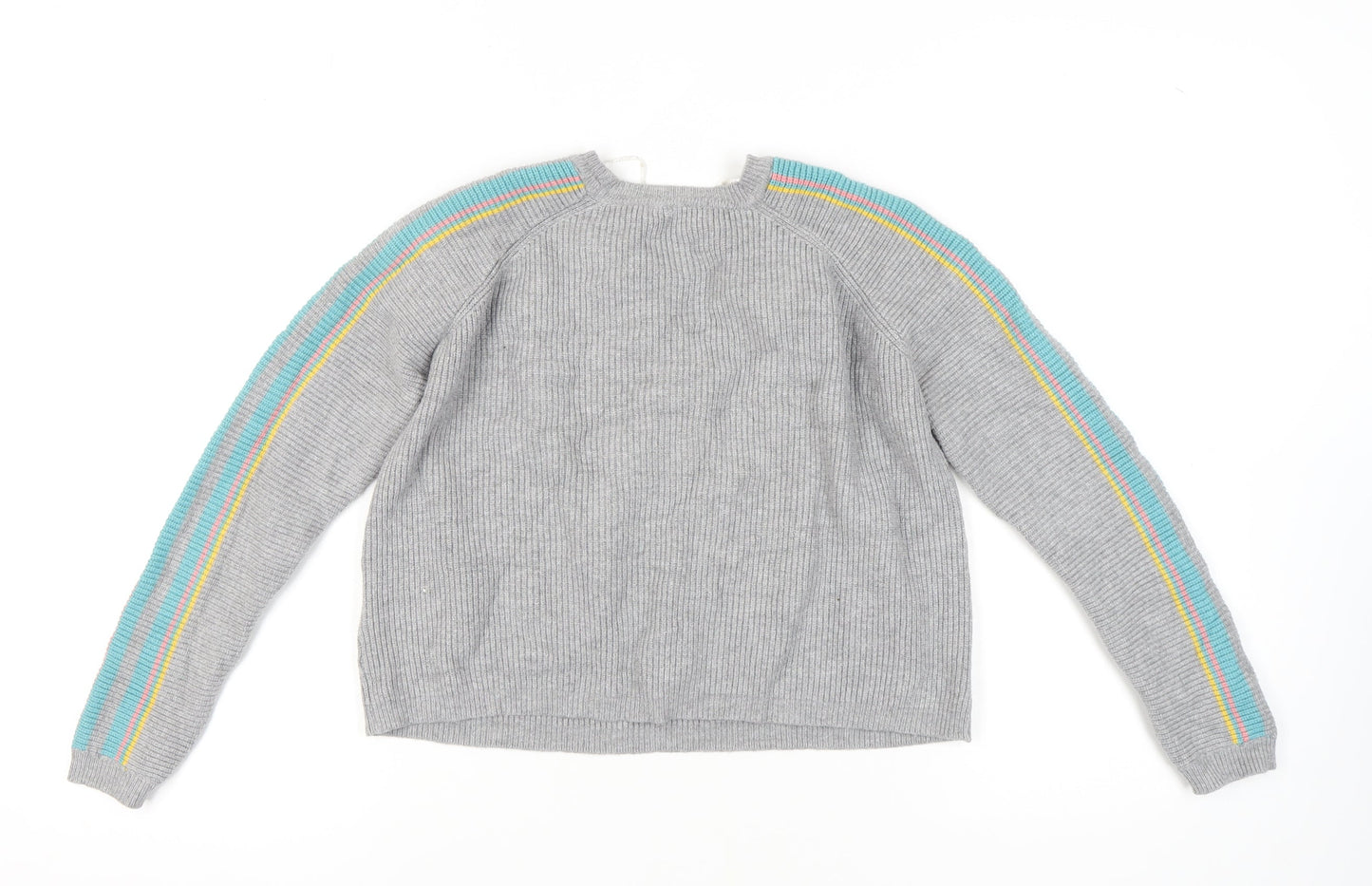 Womens UK Size M Pull&Bear Grey Pullover Jumper
