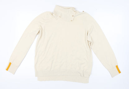 Womens UK Size L NEXT Ivory Pullover Jumper