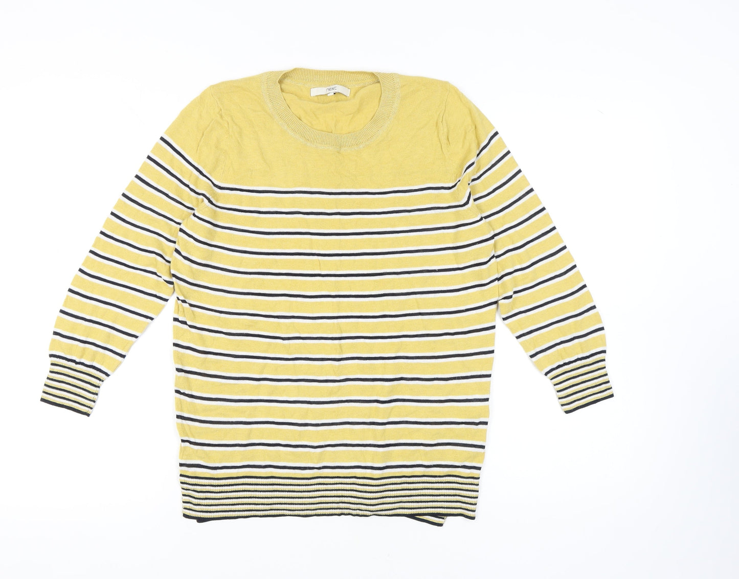 Womens UK Size 12 NEXT Yellow Pullover Jumper