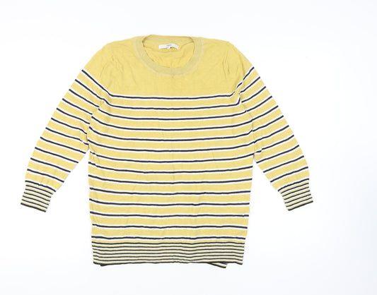 Womens UK Size 12 NEXT Yellow Pullover Jumper