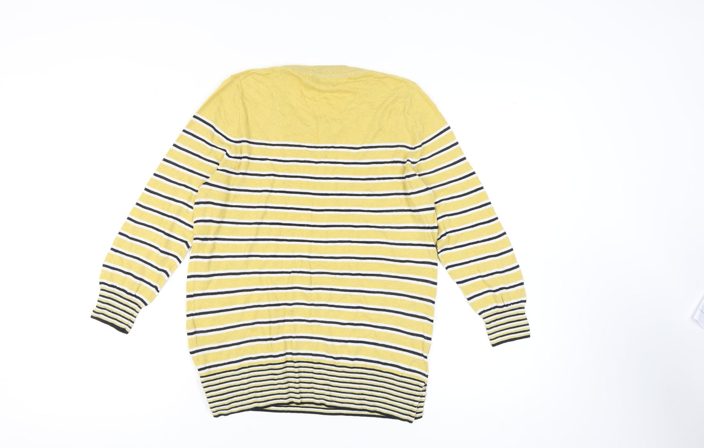 Womens UK Size 12 NEXT Yellow Pullover Jumper