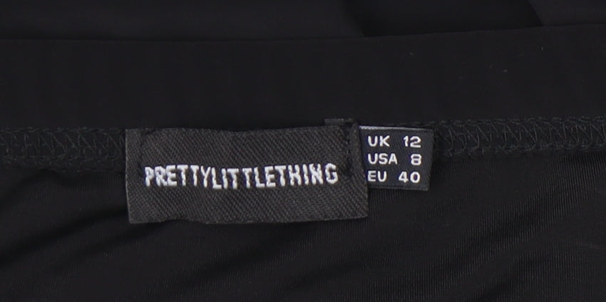 PrettyLittleThing Black Women's Tube Top Size 12