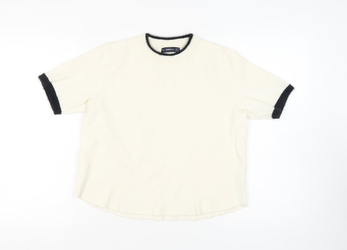 Womens UK Size 12 Zara Ivory Pullover Jumper