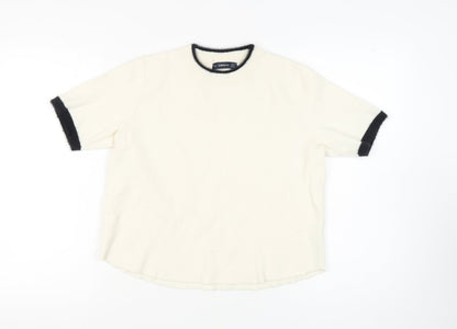 Womens UK Size 12 Zara Ivory Pullover Jumper