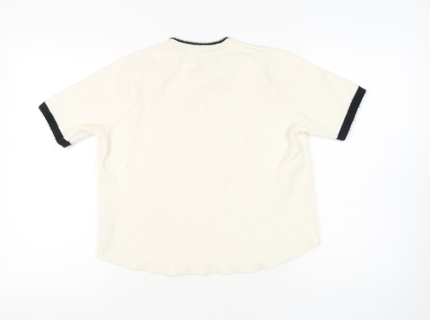 Womens UK Size 12 Zara Ivory Pullover Jumper