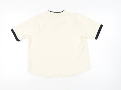 Womens UK Size 12 Zara Ivory Pullover Jumper